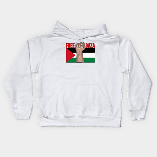 Free Gaza Kids Hoodie by DiegoCarvalho